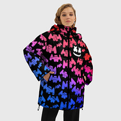 Куртка зимняя женская Marshmello: Pink & Violet, цвет: 3D-черный — фото 2