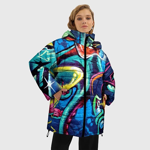 Женская зимняя куртка Street Fashion / 3D-Черный – фото 3