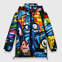 Куртка зимняя женская Graffiti Exclusive, цвет: 3D-красный