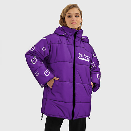 Женская зимняя куртка Twitch Streamer / 3D-Черный – фото 3