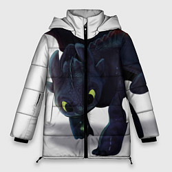 Куртка зимняя женская Как приручить дракона, цвет: 3D-светло-серый