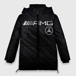 Куртка зимняя женская Mercedes AMG, цвет: 3D-черный