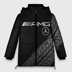 Куртка зимняя женская Mercedes AMG: Street Racing, цвет: 3D-светло-серый