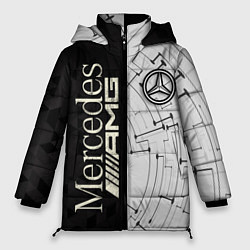 Куртка зимняя женская Mercedes AMG: Techno Style, цвет: 3D-черный