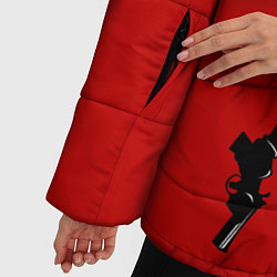 Куртка зимняя женская Дама бубен, цвет: 3D-черный — фото 2