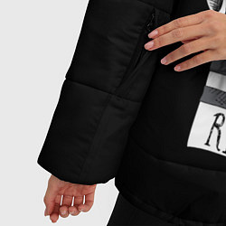 Куртка зимняя женская Мопс бандит, цвет: 3D-черный — фото 2
