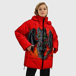 Куртка зимняя женская Маленькая фурия, цвет: 3D-черный — фото 2