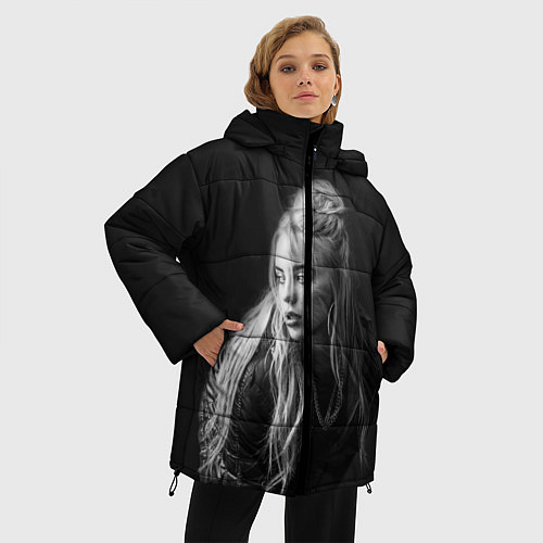 Женская зимняя куртка Billie Eilish: Black Fashion / 3D-Черный – фото 3