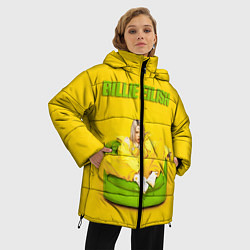 Куртка зимняя женская Billie Eilish: Yellow Mood, цвет: 3D-черный — фото 2