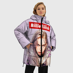 Куртка зимняя женская Billie Eilish: Bored, цвет: 3D-светло-серый — фото 2