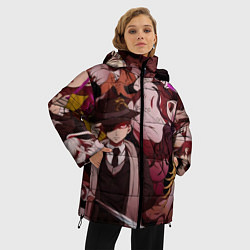 Куртка зимняя женская DANGANRONPA, цвет: 3D-красный — фото 2
