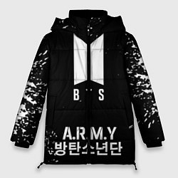 Куртка зимняя женская BTS ARMY, цвет: 3D-красный