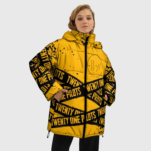 Женская зимняя куртка 21 Pilots: Yellow Levitate / 3D-Черный – фото 3