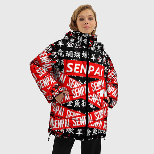 Женская зимняя куртка SENPAI / 3D-Черный – фото 3