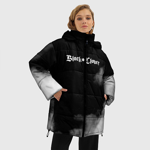 Женская зимняя куртка Чёрный клевер / 3D-Черный – фото 3