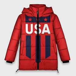 Куртка зимняя женская USA, цвет: 3D-черный