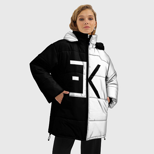 Женская зимняя куртка Егор Крид: ЕК / 3D-Черный – фото 3