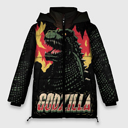 Куртка зимняя женская Flame Godzilla, цвет: 3D-светло-серый
