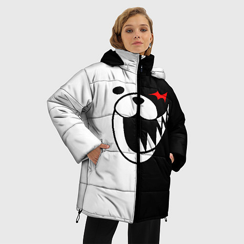 Женская зимняя куртка MONOKUMA / 3D-Светло-серый – фото 3