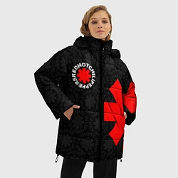Куртка зимняя женская RED HOT CHILI PEPPERS, цвет: 3D-черный — фото 2
