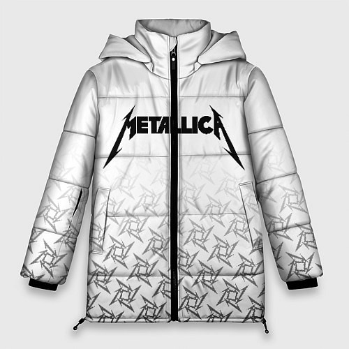 Женская зимняя куртка METALLICA / 3D-Красный – фото 1
