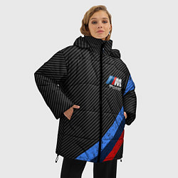 Куртка зимняя женская BMW КАРБОН, цвет: 3D-черный — фото 2