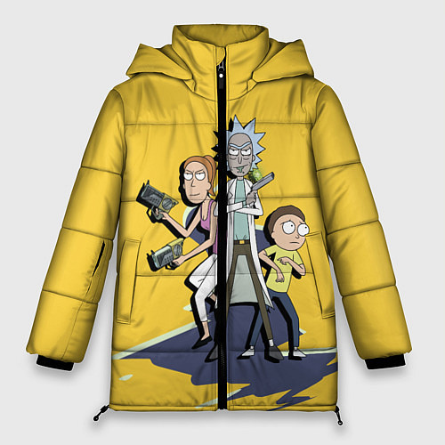 Женская зимняя куртка Rick and Morty: Summer / 3D-Красный – фото 1