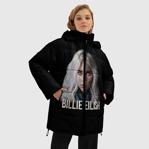Женская зимняя куртка BILLIE EILISH / 3D-Черный – фото 3