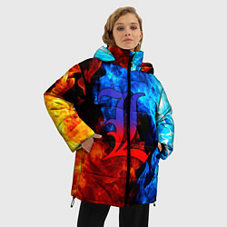 Куртка зимняя женская L letter fire, цвет: 3D-черный — фото 2