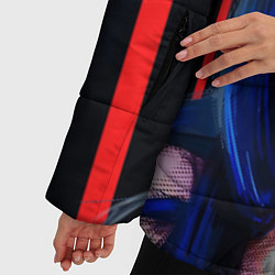 Куртка зимняя женская Billie Eilish: Demon, цвет: 3D-черный — фото 2