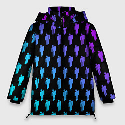 Куртка зимняя женская Billie Eilish: Neon Pattern, цвет: 3D-светло-серый
