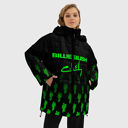 Куртка зимняя женская Billie Eilish: Green & Black Autograph, цвет: 3D-черный — фото 2