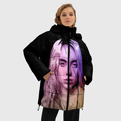 Куртка зимняя женская BILLIE EILISH: Violet Mood, цвет: 3D-черный — фото 2