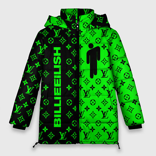 Женская зимняя куртка BILLIE EILISH x LV Green / 3D-Красный – фото 1