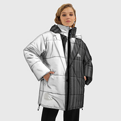 Куртка зимняя женская Двойной костюм, цвет: 3D-светло-серый — фото 2