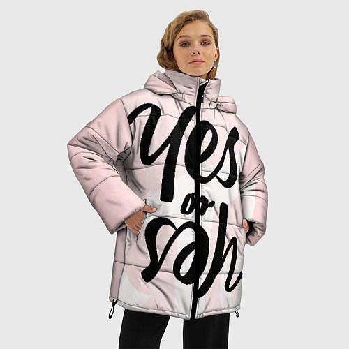 Женская зимняя куртка TWICE / 3D-Черный – фото 3
