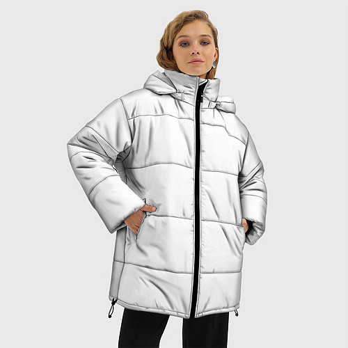 Женская зимняя куртка Без дизайна / 3D-Черный – фото 3