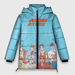 Куртка зимняя женская Ateez K-pop, цвет: 3D-черный