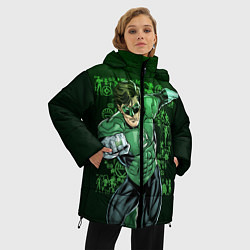 Куртка зимняя женская Green Lantern, цвет: 3D-красный — фото 2