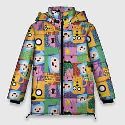 Куртка зимняя женская Adventure Time, цвет: 3D-красный