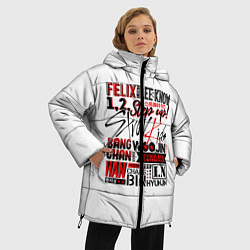 Куртка зимняя женская Stray Kids, цвет: 3D-светло-серый — фото 2