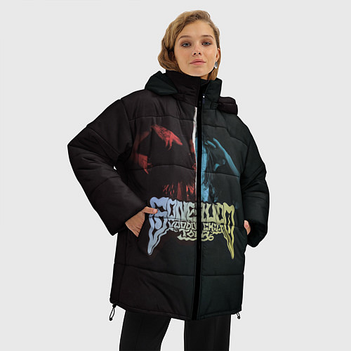 Женская зимняя куртка GONE Fludd: VOODOO CHILD TOUR / 3D-Черный – фото 3