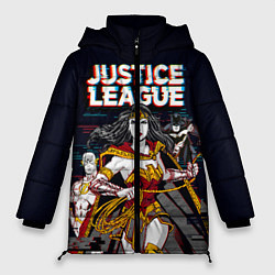 Куртка зимняя женская Justice League, цвет: 3D-красный