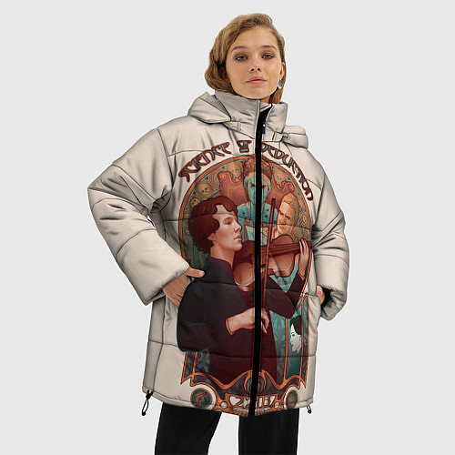 Женская зимняя куртка Sherlock / 3D-Черный – фото 3