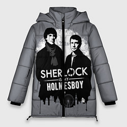 Куртка зимняя женская Sherlock Holmesboy, цвет: 3D-черный