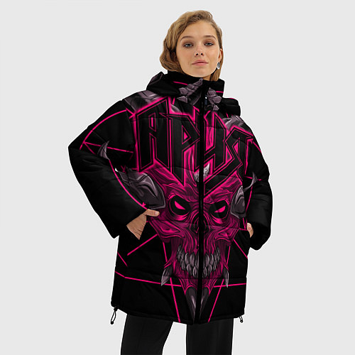 Женская зимняя куртка Ария / 3D-Черный – фото 3