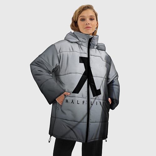 Женская зимняя куртка Half Life / 3D-Черный – фото 3