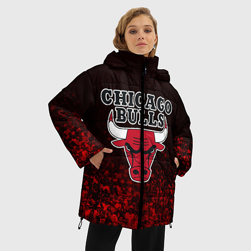 Женская зимняя куртка CHICAGO BULLS / 3D-Черный – фото 3