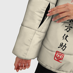 Куртка зимняя женская Приключения ДжоДжо, цвет: 3D-черный — фото 2