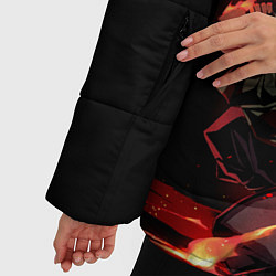 Куртка зимняя женская Demon Slayer, цвет: 3D-черный — фото 2